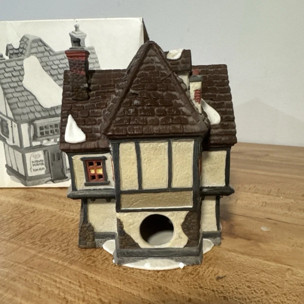 Vintage Dept 56 Dickens' Village Series TUTBURY PRINTER #55689 Retired